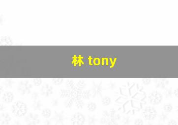 林 tony